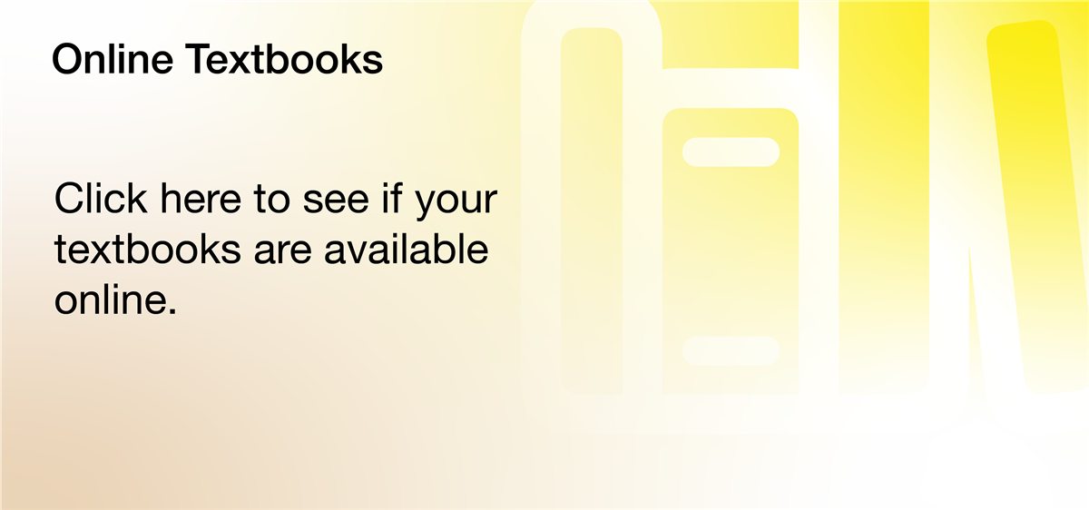 Online textbook banner with embedded link